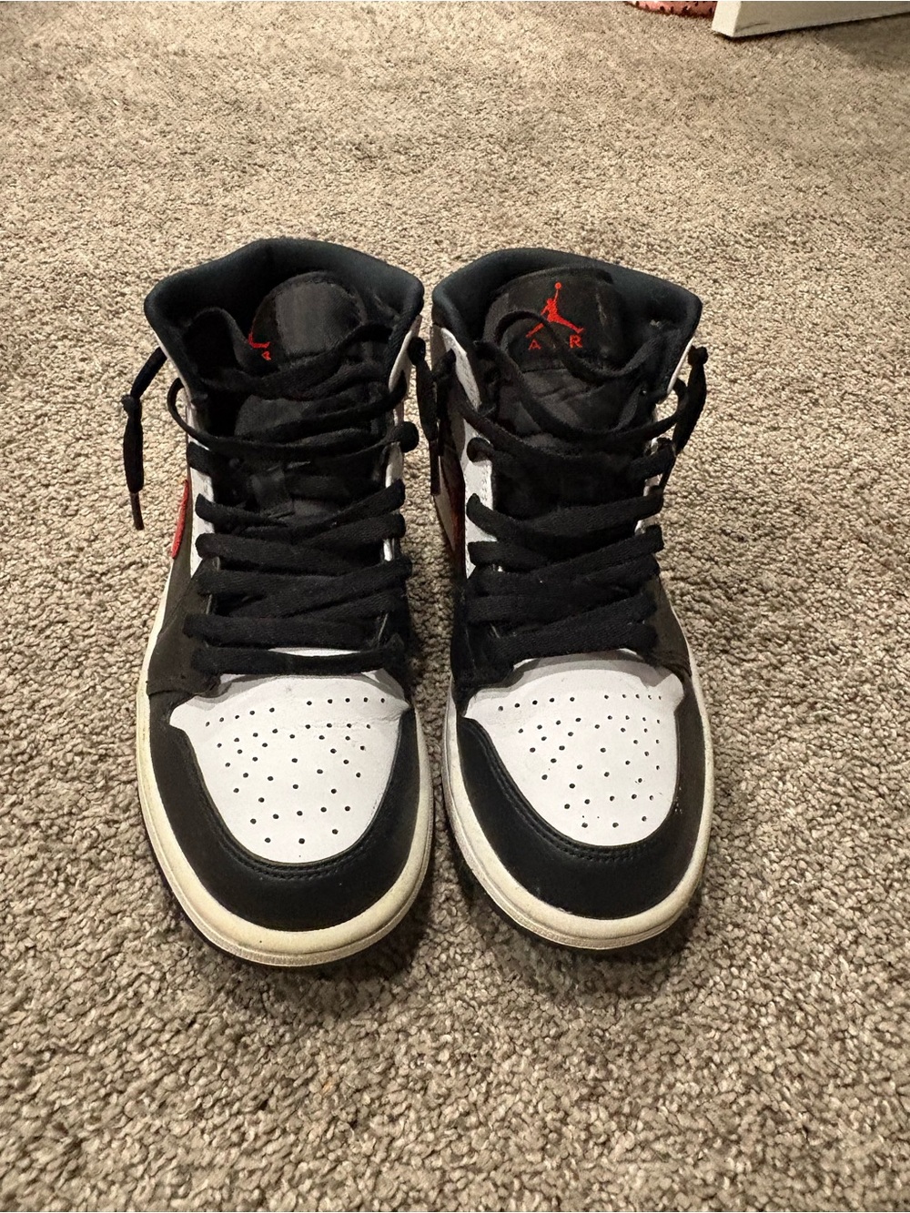 Jordan High-Top Sneakers - Black / White / Red